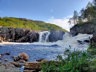 waterfall in the mountain