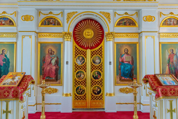 Interior of the architectural ensemble of the historical museum-estate Kolomenskoe. Moscow, Russia