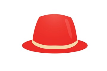 top hat isolated on white background.
