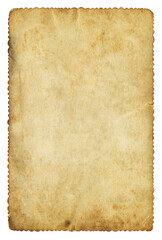 Fototapeta premium Vintage paper background isolated - clipping path included 