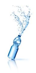 drinking water bottle splash