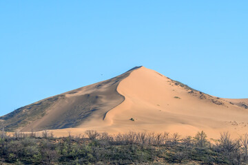 Fototapeta na wymiar Sarykum Dune, Republic of Dagestan, Russia