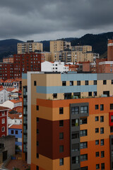 Fototapeta na wymiar Building in a neighborhood in Bilbao