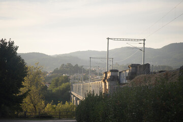 international eiffel bridge over Mi&ntilde;o River