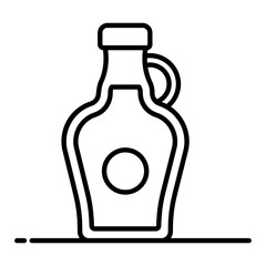
Liquid syrup icon in modern editable style 
