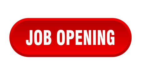 job opening button. rounded sign on white background