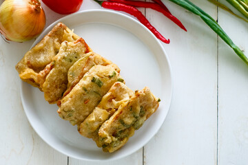 Tempe Mendoan is a traditional food from Indonesia