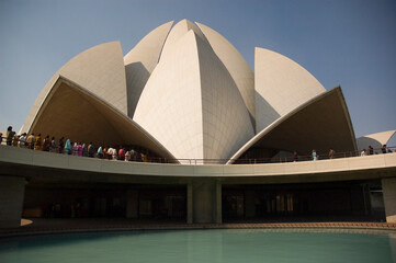 Lotus temple, New Delhi, India -01 February 2009