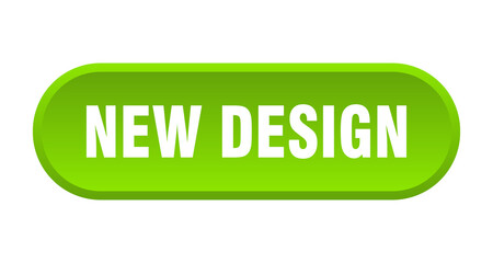 new design button. rounded sign on white background