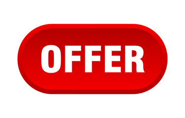 offer button. rounded sign on white background