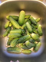 cucumbers in a bowl