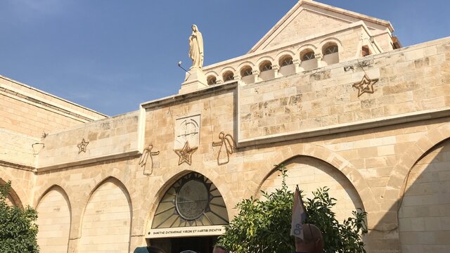 courtyard of the cathedral de mallorca country