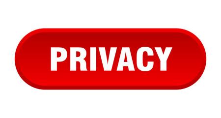 privacy button. rounded sign on white background