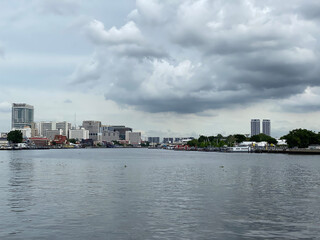 Bangkok River Views on an overcast day