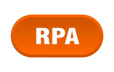 rpa button. rounded sign on white background