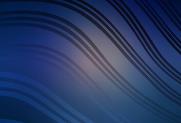 Dark Pink, Blue vector template with bent lines.