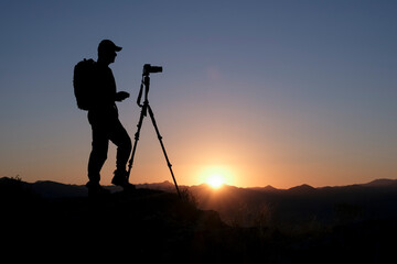 business concept, productivity, creativity and professional form of the profession for the photographer