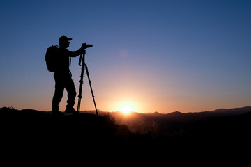 business concept, productivity, creativity and professional form of the profession for the photographer