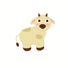 Bull - symbol 2021. Vector illustration