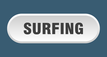 surfing button. rounded sign on white background