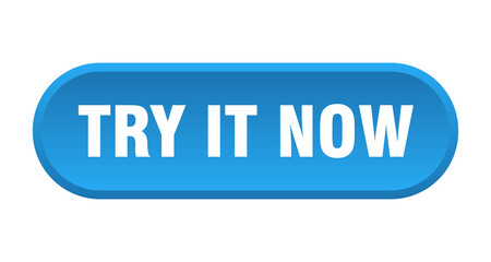 try it now button. rounded sign on white background