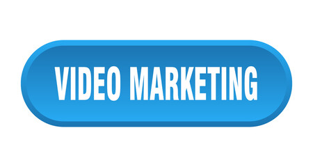 video marketing button. rounded sign on white background