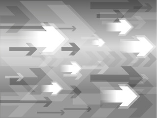 A background banner with a grey, gray, arrows .
