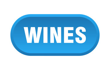wines button. rounded sign on white background