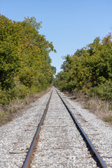 Obraz premium Train tracks to nowhere