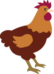 chicken cartoon vector