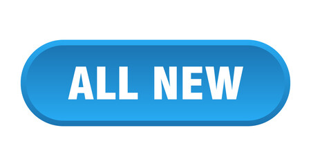 all new button. rounded sign on white background