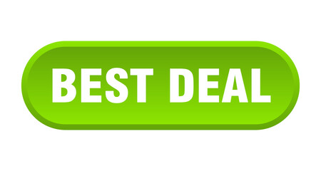 best deal button. rounded sign on white background