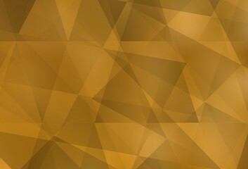 Light Orange vector shining triangular layout.