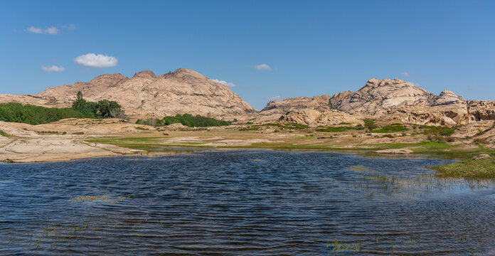 Bektau Ata Rocks Lake Kazakhstan