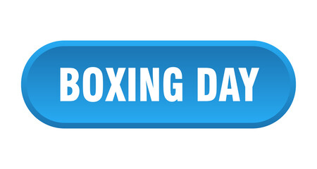 boxing day button. rounded sign on white background