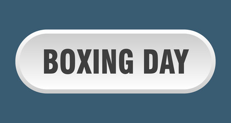 boxing day button. rounded sign on white background