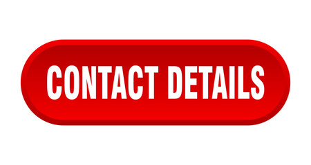 contact details button. rounded sign on white background