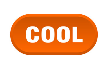 cool button. rounded sign on white background