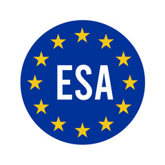 ESA, European space agency symbol