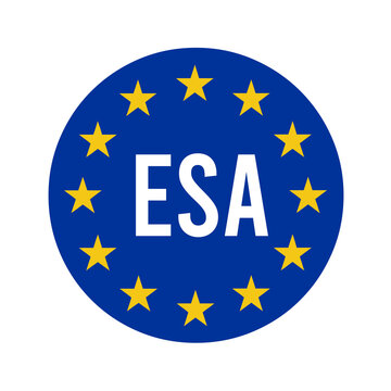 ESA, European space agency symbol