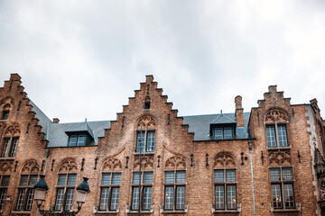 Fototapeta na wymiar Antique building view in Bruges, Belgium