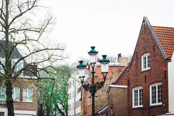 Fototapeta na wymiar Antique building view in Bruges, Belgium