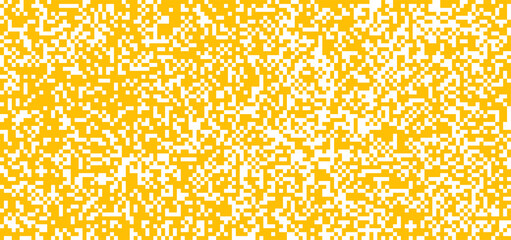 Orange screen pixel raster art icon Flat signal pixelated Funny vector squares pattern sign Pixels Bit rasters pictogram 8-bit Cartoon mosaic square icons Multi colored hexagon background Data display
