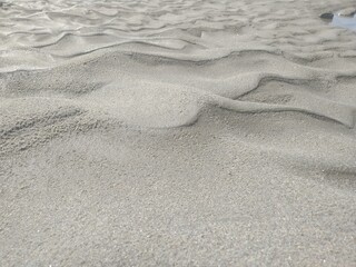 sand ripples on the beach