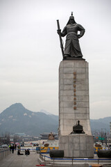 Statue of Yi Sun-sin in Gwanghwamun, Seoul