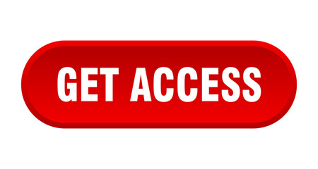 get access button. rounded sign on white background
