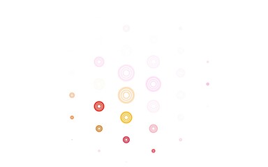 Light Green, Red vector background with spots.