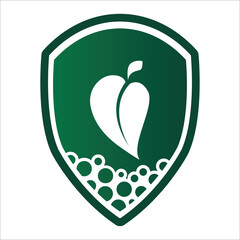 Natural defense logo design vector