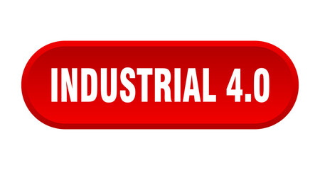 industrial 4.0 button. rounded sign on white background