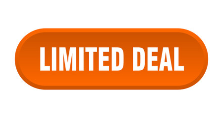 limited deal button. rounded sign on white background
